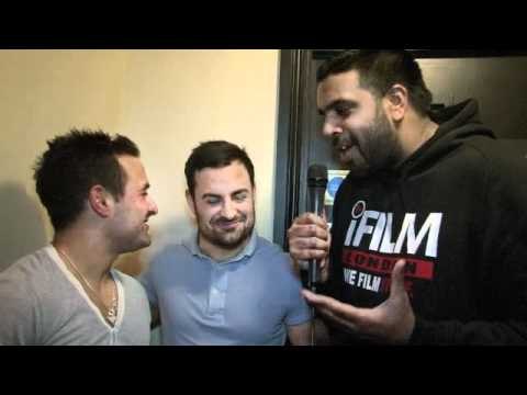 DINO & GEORGE GEORGIADES INTERVIEW FOR iFILM LONDON / SAMARITANS FUNDRAISER @ SUGAR HUT