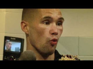 TONY BELLEW STANDING POST-FIGHT PRESS CONFERENCE / iFILM LONDON / BELLEW v McINTOSH