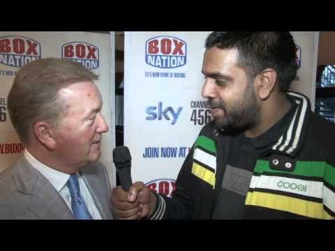 FRANK WARREN TALKS BOXNATION, NATHAN CLEVERLY & TIMEKEEPERS FOR iFILM LONDON