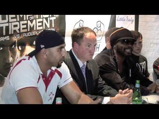 AUDLEY HARRISON v ALI ADAMS PRESS CONFERENCE (FULL & UNCUT) / iFILM LONDON.