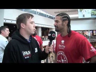 DAVID HAYE INTERVIEW @ BLUEWATER SHOPPING CENTRE / iFILM LONDON / HAYE v CHISORA