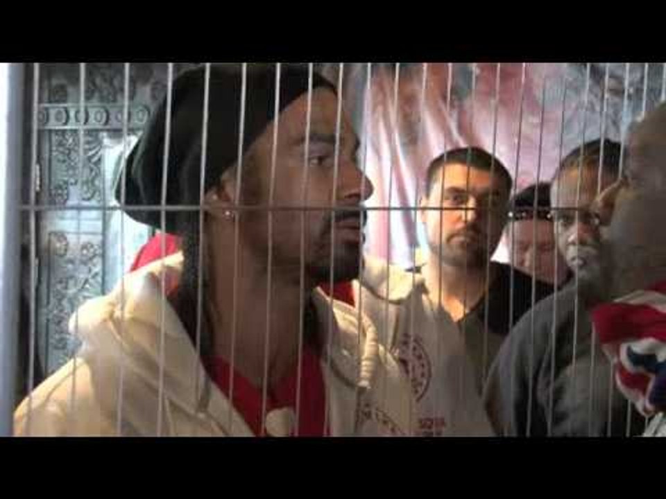 DAVID HAYE v DERECK CHISORA HEAD-TO-HEAD & 'THE BET' (@ FINAL PRESS CONFERENCE)  iFILM LONDON