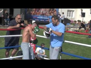 MARTIN J WARD OPEN WORKOUT / iFILM LONDON / MATCHROOM BOXING MEDIA DAY 2012