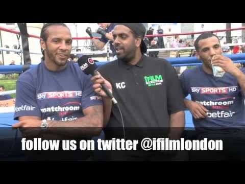 WADI CAMACHO & KAL YAFAI INTERVIEW FOR iFILM LONDON / MATCHROOM MEDIA BOXING DAY 2012