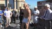 CHRIS EVANGLEOU v DANNY CASSIUS CONNOR - OFFICIAL WEIGH-IN / iFILM LONDON / LONDON CALLING
