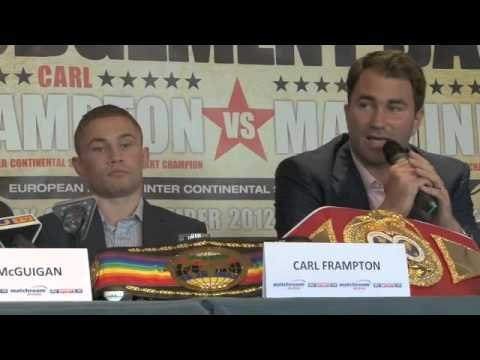 CARL FRAMPTON v KIKO MARTINEZ FULL PRESS CONFERENCE (BELFAST) / FOR iFILM LONDON