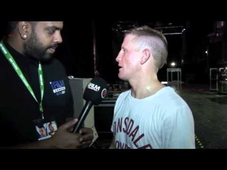 BRADLEY SAUNDERS POST-FIGHT FOR iFILM LONDON / SAUNDERS v GODOR