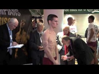 CHRIS EDWARDS v KEVIN SATCHELL - OFFICIAL WEIGH IN / iFILM LONDON
