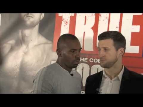 CARL FROCH v YUSAF MACK HEAD-TO-HEAD FOOTAGE / iFILM LONDON / TRUE BRIT