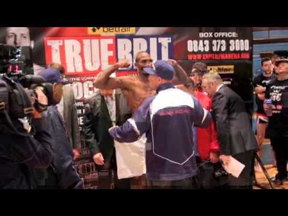 CARL FROCH v YUSAF MACK - OFFICIAL WEIGH-IN / iFILM LONDON / TRUE BRIT