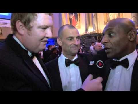 LIAM CAVANAGH INTERVIEWS HEROL 'BOMBER' GRAHAM FOR iFAN LONDON / RYAN RHODES TESTIMONIAL DINNER