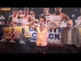 CARSON JONES v DEAN BYRNE - OFFICIAL WEIGH-IN / CHRISTMAS CRACKER SHOW / iFILM LONDON