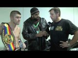 LIAM SMITH & JOE GALLAGHER POST-FIGHT INTERVIEW FOR iFILM LONDON / SMITH v O'MEARA