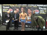 BILLY JOE SAUNDERS v NICK BLACKWELL - OFFICIAL WEIGH IN / iFILM LONDON