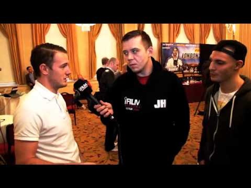 DANNY CONNOR & CHRIS EVANGELOU (JOINT INTERVIEW) FOR iFILM LONDON / LONDON'S FINEST PRESS CONFERENCE
