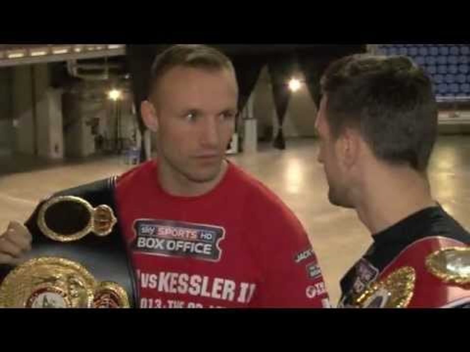 CARL FROCH v MIKKEL KESSLER HEAD-TO-HEAD 1 / iFILM LONDON  / WARRIORS' CALL / 02 PRESS CONFERENCE