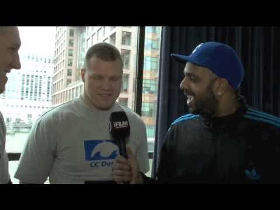 CLAUS BERTINO INTERVIEW FOR iFILM LONDON / PRIZEFIGHTER INTERNATIONAL HEAVYWEIGHTS 3 WEIGH-IN