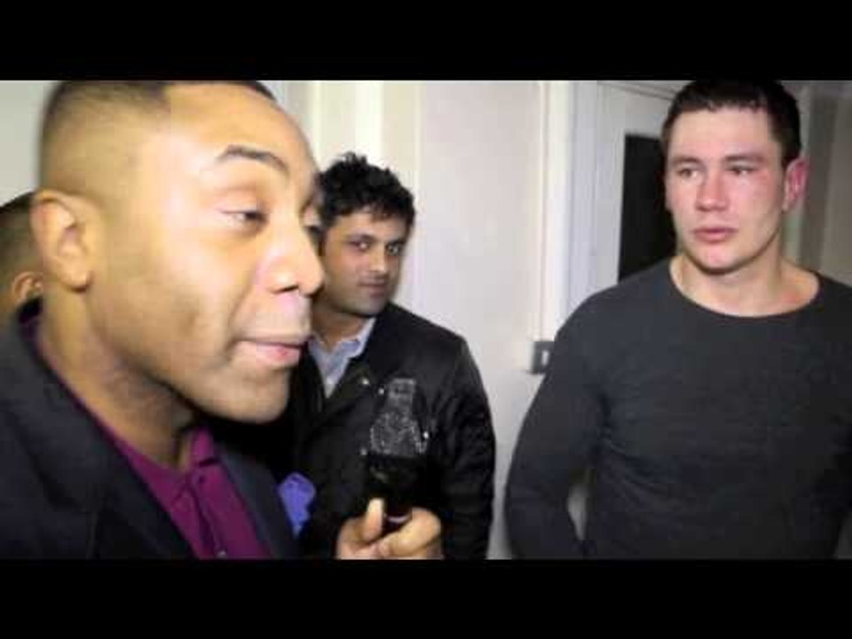 SPENCER FEARON INTRODUCES MAREK ONDA (WITH IAN LEWISON) / POST FIGHT INTERVIEW FOR iFILM LONDON