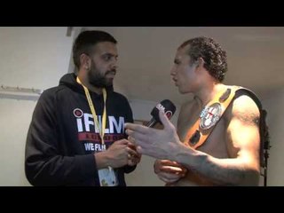 CHINA CLARKE POST-FIGHT INTERVIEW FOR iFILM LONDON / CLARKE v CAMACHO