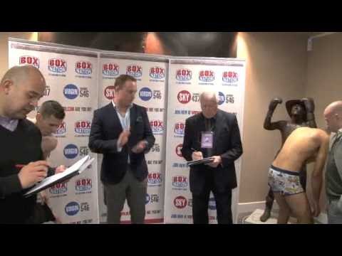 BRADLEY SKEETE v PETER McDONAGH (2) - OFFICIAL WEIGH IN / iFILM LONDON