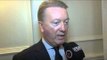 FRANK WARREN ON CLEVERLY, CHISORA, BURNS AND GROVES FOR iFILM LONDON / RULE BRITANNIA PRESS CONF.