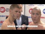 BILLY JOE SAUNDERS v MATTHEW HALL - OFFICIAL WEIGH-IN (BRITISH & COMMONWEALTH MIDDLEWEIGHT TITLE)