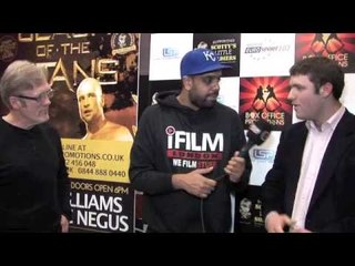 ALFIE WARREN & ROBERT 'BOBBY' WARREN TALKS DANNY WILLIAMS v DOMINIC NEGUS / iFILM LONDON