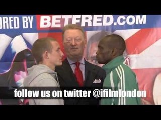 PAUL BUTLER v YAQUB KAREEM HEAD TO HEAD @ PRESS CONFERENCE / RULE BRITANNIA
