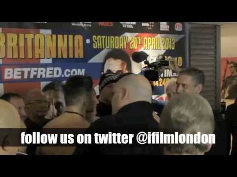 NATHAN CLEVERLY v ROBIN KRASNIQI - OFFICIAL WEIGH IN (WEMBLEY) / RULE BRITANNIA