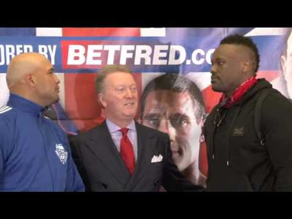 DERECK CHISORA v HECTOR ALFREDO AVILA - HEAD TO HEAD @ FINAL PRESS CONFERENCE / RULE BRITANNIA