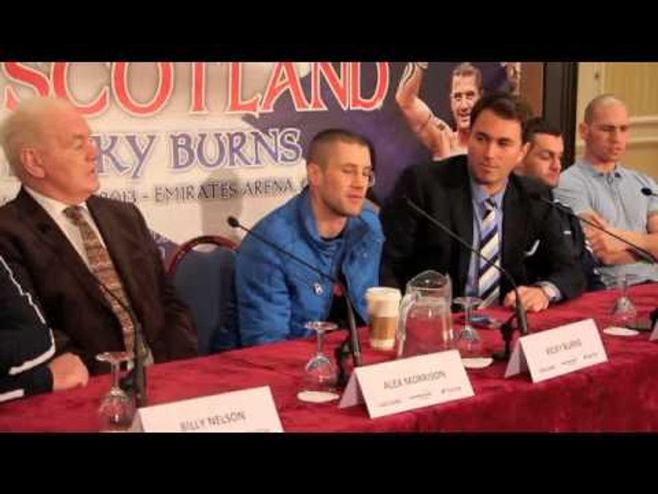 RICKY BURNS v JOSE GONZALEZ  GLASGOW PRESS CONFERENCE (ANNOUNCEMENT) / iFILM LONDON