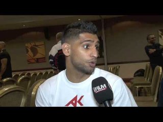 AMIR KHAN TALKS JULIO DIAZ, VIRGIL HUNTER & KELL BROOK / KHAN V DIAZ PRESS CONFERENCE