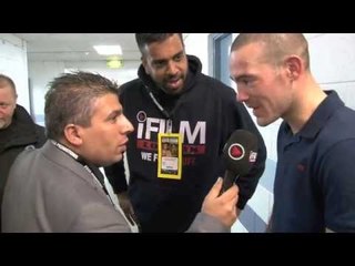 RICK GODDING OUTPOINTS BRADLEY PRYCE 58-56 IN SHEFFIELD / POST FIGHT INTERVIEW FOR iFILM LONDON