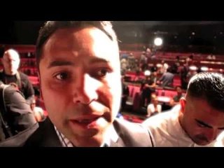 OSCAR DE LA HOYA ON THE POSSIBILITY OF FLOYD MAYWEATHER v AMIR KHAN IN THE UK / iFILM LONDON