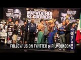 LEO SANTA CRUZ v ALEXANDER MUNOZ - OFFICIAL WEIGH IN / MAYDAY / MAYWEATHER v GUERRERO