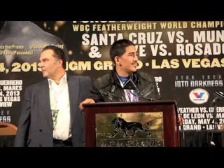 LEO SANTA CRUZ v ALEXANDER MUNOZ POST FIGHT PRES CONFERENCE / MAYDAY