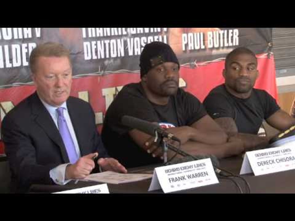 DERECK CHISORA v DEONTAY WILDER / GAVIN v VASSELL / SMITH v DODSON - FULL PRESS CONFERENCE