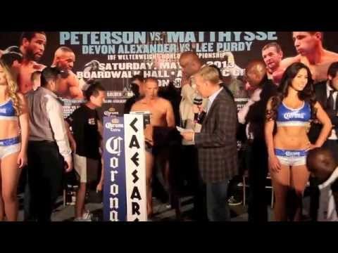 ANTHONY OGOGO v EDGAR PEREZ - OFFICIAL WEIGH IN @ CAESARS ATLANTIC CITY