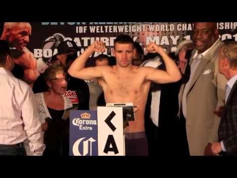 DEVON ALEXANDER v LEE PURDY - OFFICIAL WEIGH IN @ CAESARS ATLANTIC CITY