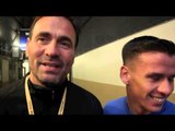 MARTIN J WARD & TONY SIMS TALK TO iFILM LONDON AT THE FROCH v KESSLER WEIGH IN (O2 ARENA)