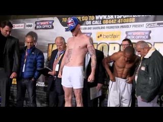 GEORGE GROVES v NOE GONZALEZ ALCOBA - OFFICIAL WEIGH IN @ O2 / WARRIORS' CALL / iFILM LONDON