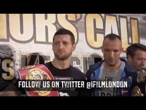 CARL FROCH vs MIKKEL KESSLER HEAD TO HEAD @ FINAL PRESS CONFERENCE / WARRIORS' CALL