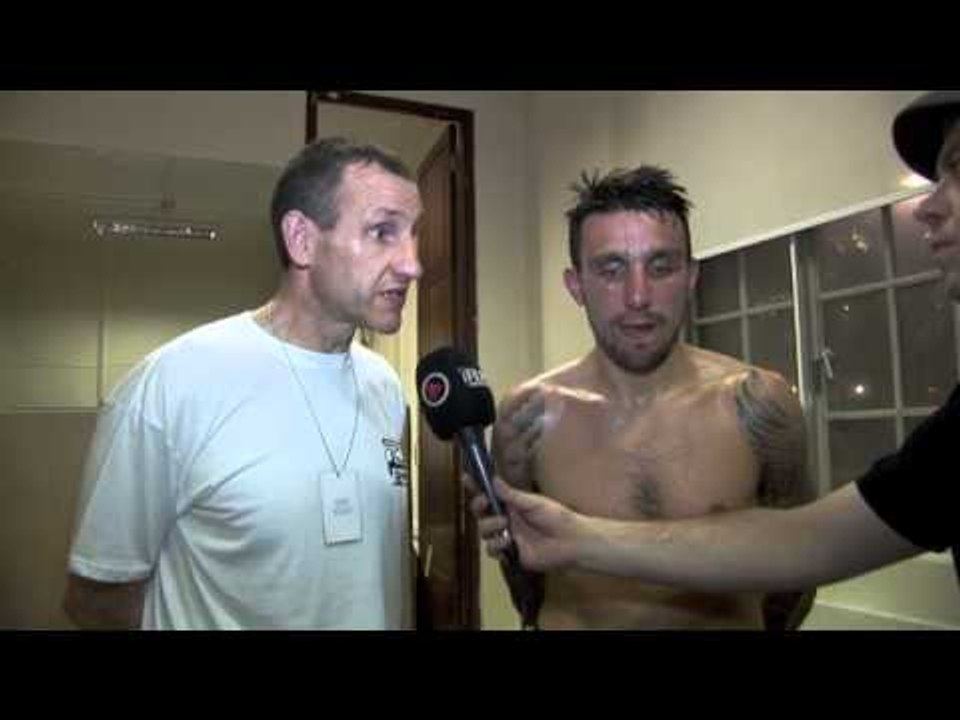 JOE McDONALD & IAN BURBEDGE POST FIGHT INTERVIEW FOR iFILM LONDON - McDONALD/BLANCHE