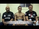 CRAIG EVANS POST FIGHT INTERVIEW FOR iFILM LONDON - EVANS/SMITH/ WALSALL