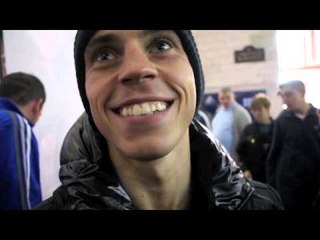 SCOTT QUIGG POST-WEIGH IN INTERVIEW @ THE PRINTWORKS (MANCHESTER) / QUIGG v PRADO