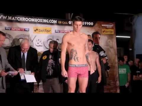 BRIAN ROSE v ALEXEY RIBCHEV - OFFICIAL WEIGH IN @ THE PRINTWORK (MANCHESTER) / ROCK & CROLL