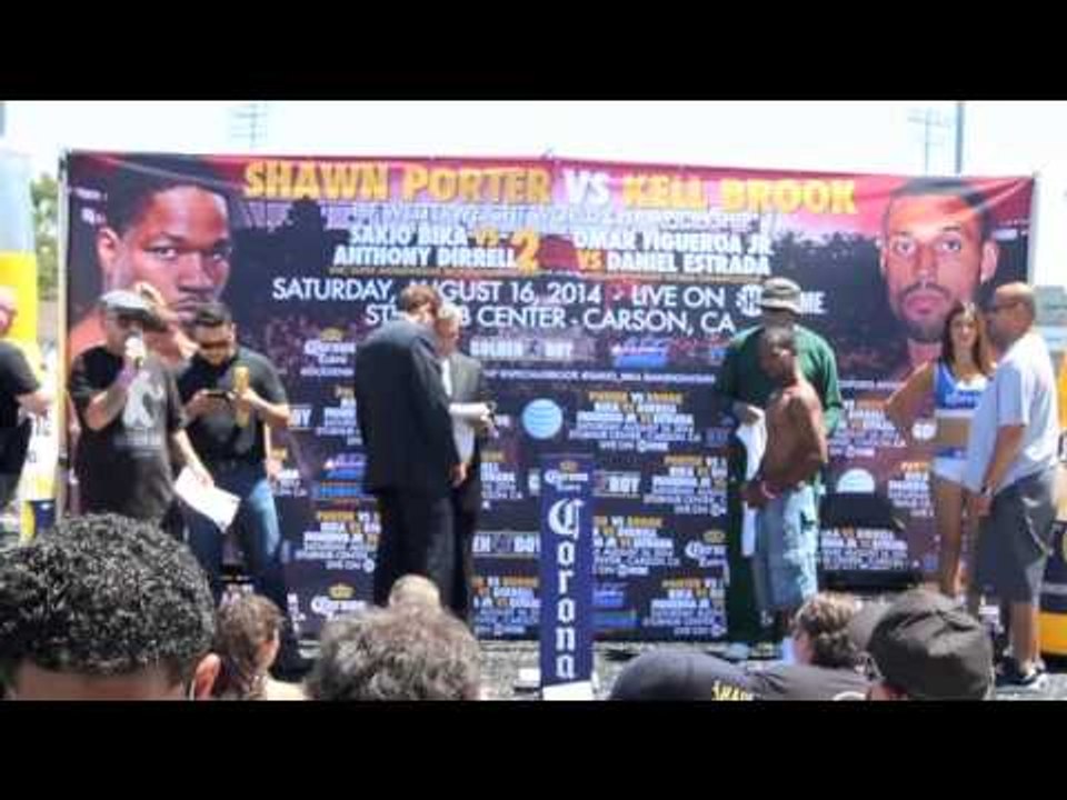 OLYMPIC GOLD MEDALIST LUKE CAMPBELL WEIGHS IN @ STUB HUB CENTRE, CARSON USA