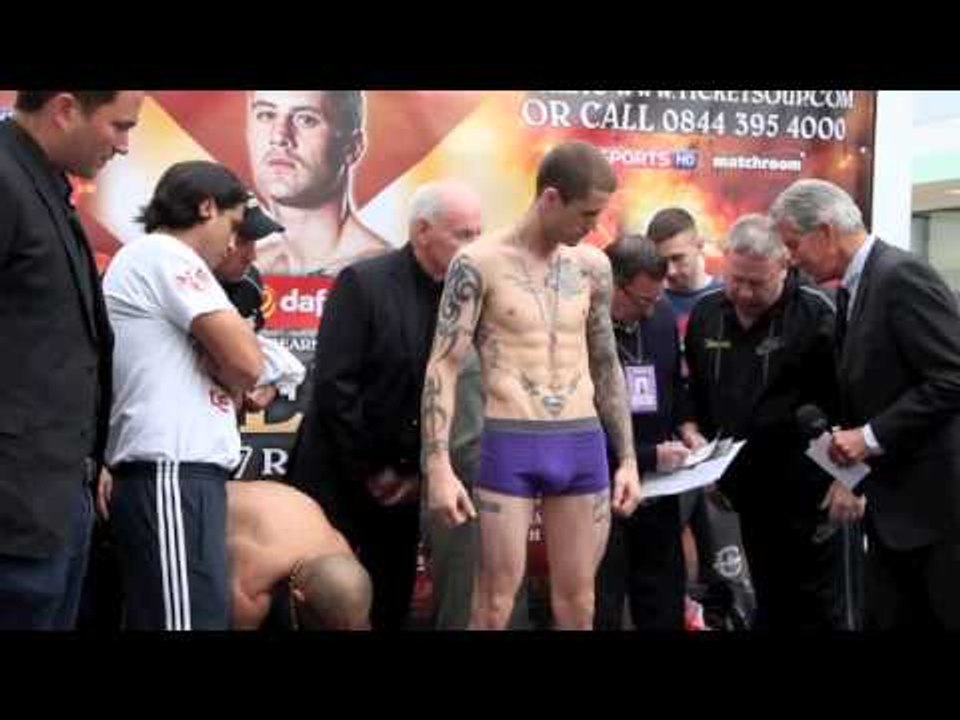 RICKY BURNS v RAYMUNDO BELTRAN - OFFICIAL WEIGH IN (GLASGOW)  - 'BRAVEHEART'