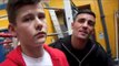 ANTONY & WILLIAM CROLLA TALK TO KUGAN CASSIUS AT GLOVES COMMUNITY GYM (BOLTON)