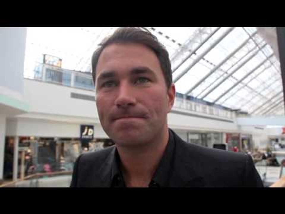EDDIE HEARN POST WEIGH-IN INTERVIEW FOR BURNS v BELTRAN IN GLASGOW - 'BRAVEHEART'